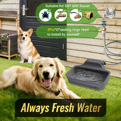 Large-capacity HDPE bowl designed for durable outdoor use