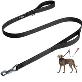Fida 4 ft heavy-duty leash with dual padded handles for comfortable daily walks