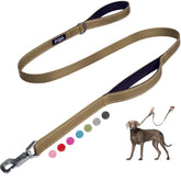 Fida 5 ft heavy duty dog leash with padded handles for comfortable walks