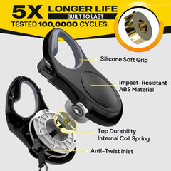 Fida reflective leash enhances nighttime visibility for safer outings