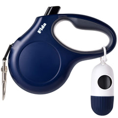Fida retractable leash with dispenser for easy on-the-go cleanup