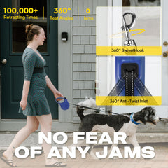 Fida retractable leash soft ergonomic handle for comfortable long walks.