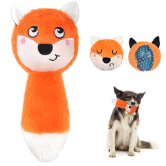 Fida squeaky toy outer crinkle shell for aggressive chewers with engaging texture