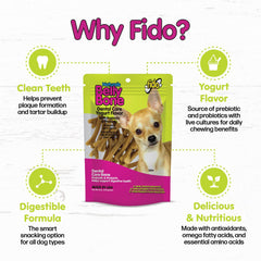 Fido Belly Bones v groove design eases handling during chewing.