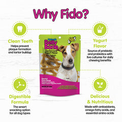 Fido Belly Bones v-groove design for easy hold and fresh breath