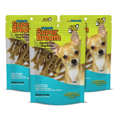 Fido Super Breath mini dental bone closeup for tiny dogs; promotes fresh breath.