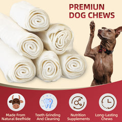FidoFlix natural rawhide chews β single-ingredient beefhide for dogs