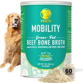 Fido's Mobility Bone Broth pour boosts meal flavor for dogs.