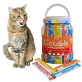 Fieldcrest Farms 50-count pack of lickable treats for variety.