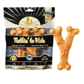 Fieldcrest Farms Nothin’ to Hide beef-wishbone chew, 7-inch, ideal for strong chewers.