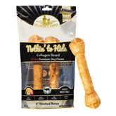 Fieldcrest Farms Nothin’ to Hide knotted bone chew—durable 9-inch beef chew for strong chewers.