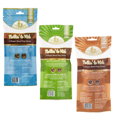 Fieldcrest Farms Nothing to Hide packaging closeup shows natural rawhide-free chew