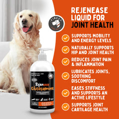 Finest For Pets label shows glucosamine, chondroitin, MSM benefits