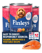 Finley's salmon-brown-rice-vegetable-pate can – real ingredients for healthier meals.