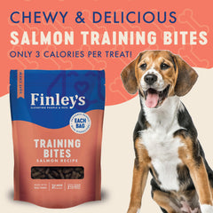 Finley's Training Bites soft texture closeup; appealing salmon flavor for quick rewards.