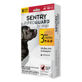 Fiproguard dog topical applied on the back to deter fleas and ticks.