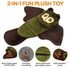 FIREOR rabbit squeak toy for playful fetch and teething