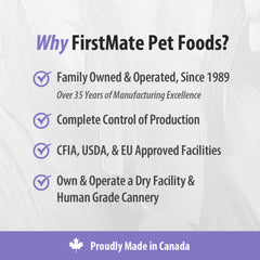 FirstMate all-life-stages cat nutrition pack demonstrates complete daily feeding