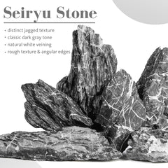 FISCAPE Seiryu stones with angular edges emphasize contrast in Iwagumi layouts.