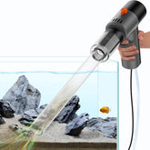 fishands Electric Aquarium Gravel Cleaner front view showing quick-start setup and strong suction.