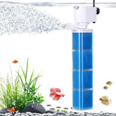 fishkeeper 4-in-1 filter front view for 70-100 gallon tanks, compact and quiet