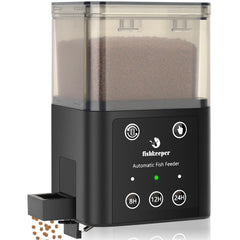 Fishkeeper automatic feeder 320ml capacity keeps fish fed for days even when away.