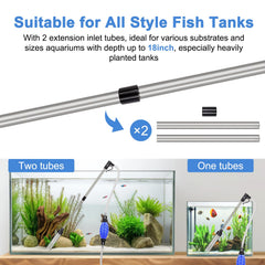 Fishkeeper glass wall cleaner head offers reach and streak-free glass cleaning.