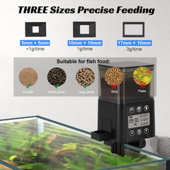 Fishkeeper programmable timer feeder lets you customize daily portions for multiple fish species.