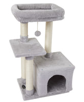 FISH&NAP Cute Cat Tree top platform for elevated viewing and playful exploration.