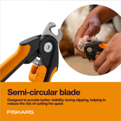 Fiskars Pet Large Nail Clippers Safety lock to secure blades when not trimming.
