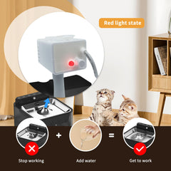 108oz capacity of the Fitenected fountain ready for multi-pet hydration