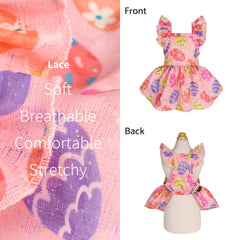 Fitwarm Easter Egg Dress in purple adds charming party-ready appeal for small dogs.