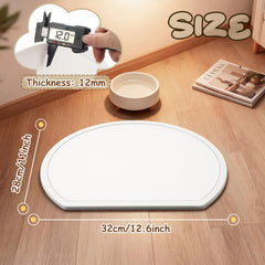 Fiwochic Stone Mat half-circle corner-fit saves kitchen space