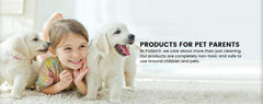 Fizzion non-toxic, pet-friendly formula safe around animals and children.