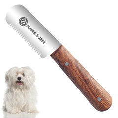 FLAMIA & JABZ professional stripping knife front view for precise undercoat removal