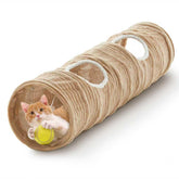 Flashing Fire cat tunnel peephole view for playful exploration.