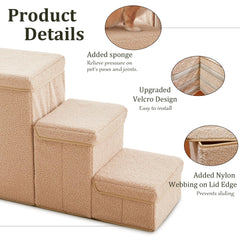 Flashing Fire stairs fixed plates provide stability against carpet.