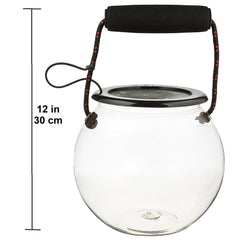 Flat River Group Dry Branch Beach Aquarium removable lid secured to the handle for secure travel