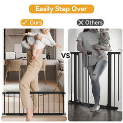 Fldofaves dog gate steel frame emphasizes durability and reliable confinement in daily home use