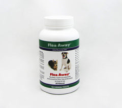 Flea Away liver-flavored chew for dogs and cats deters fleas with a safe scent