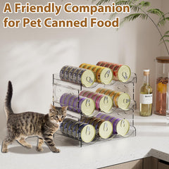 Flenpptly Cat Can Organizer sturdy design holds full loads securely