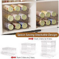 Flenpptly Cat Food Cans 30-can capacity optimizes pantry space