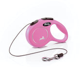 FLEXI Classic XS Pink Leash compact pocket size for tiny dogs up to 18 lb