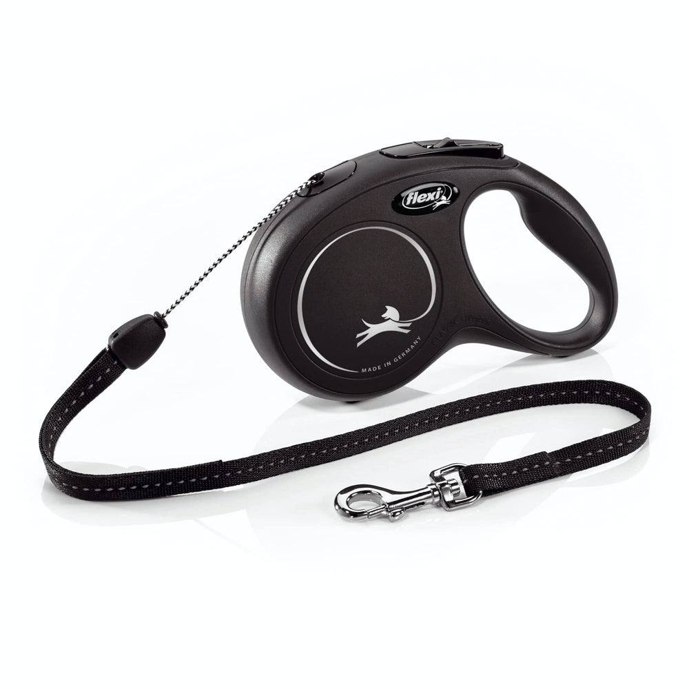 Flexi New Classic Cord Retractable Leash front view shows sturdy design for safe daily walks