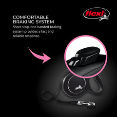 FLEXI New Classic short-stop braking enables quick one-handed stops.