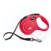 FLEXI New Classic tape leash for small dogs; red, 16 ft reach for controlled walks.