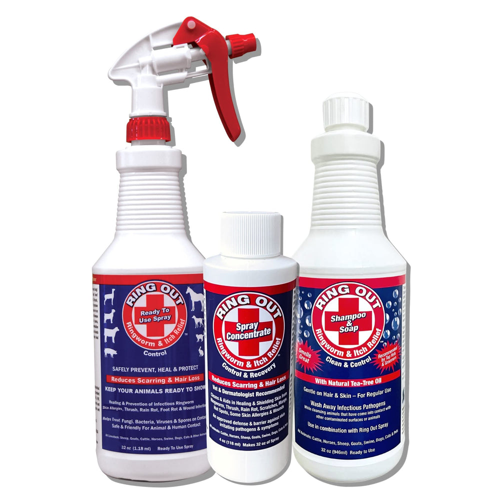 FlexTran Ring Out Shampoo bottle front for routine grooming and skin support.