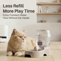 Flexzion waterer with non-slip feet ensures stable use during meals