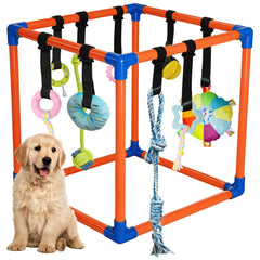 Flickzy Puppy Play Gym frame delivers stable indoor play for small dogs