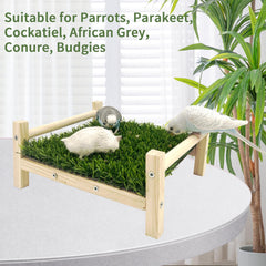 FlidRunest 9.1x7.8 inch perch platform provides stable rest and exploration space for various species.